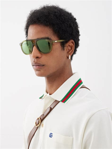 old red and green gucci sunglasses|gucci aviator sunglasses on sale.